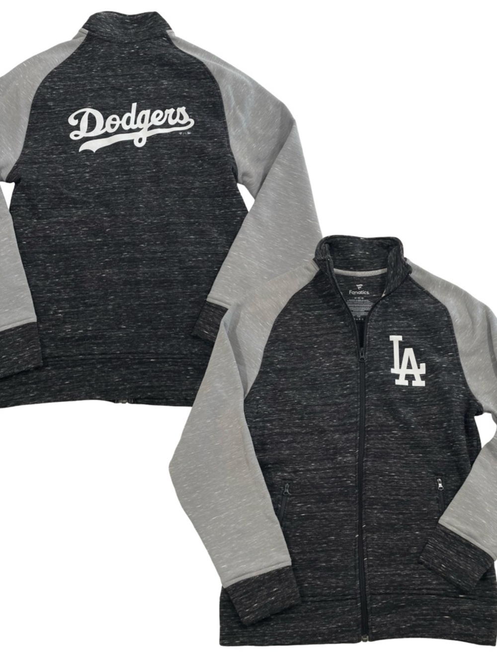 Fanatics MLB Los Angeles Dodgers Size M Full Zip Sweatshirt Jacket (Retail $75)